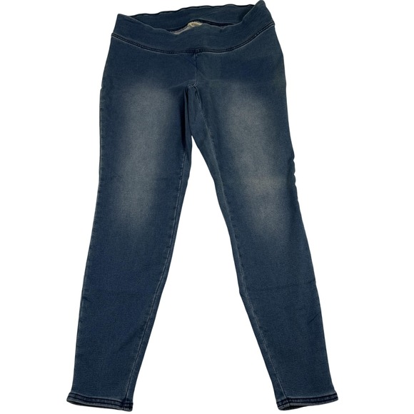 Destination Maternity Pants - Destination Maternity Leggings Medium Jegging Denim Under Belly Soft Travel New‎